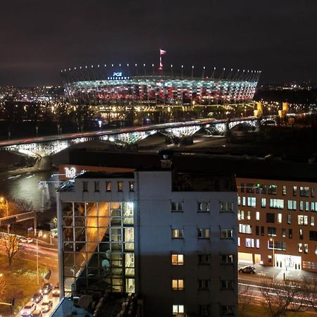 Apartment River Front, Great View From 14Th Floor, Next To Pge Narodowy Stadium, Torwar - By Warsawskyline Apartments Ngoại thất bức ảnh