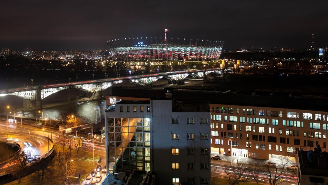 Apartment River Front, Great View From 14Th Floor, Next To Pge Narodowy Stadium, Torwar - By Warsawskyline Apartments Ngoại thất bức ảnh